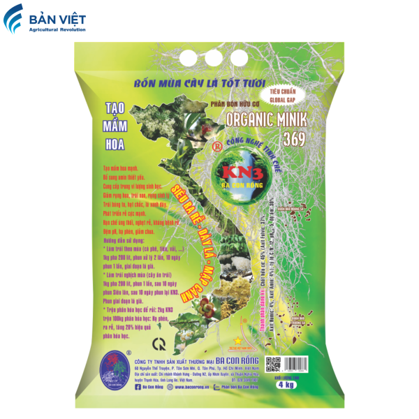 ORGANIC MINIK 369 - KN3 BẢN ĐỒ 4KG